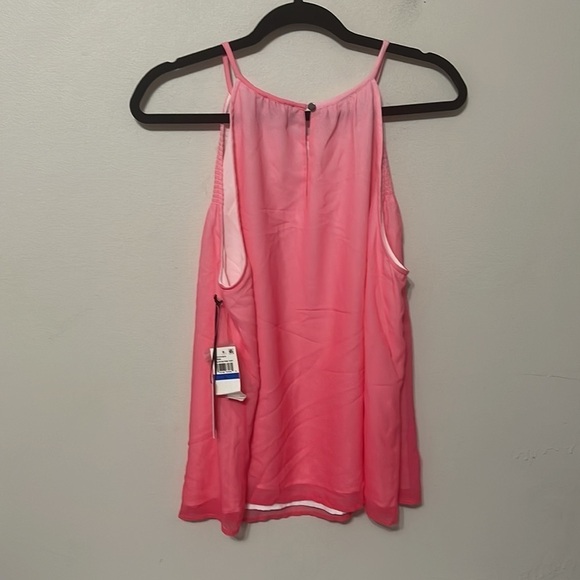 𝅺1. STATE NWT Halter Dip Dye Blouse Pink Tart XL - Picture 5 of 6